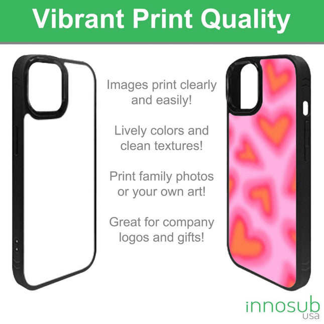 Sublimation Blanks 2D Magnetic Rubber Cases for iPhone 12|13|14|15|16|17|Air|Plus|Pro|Pro Max