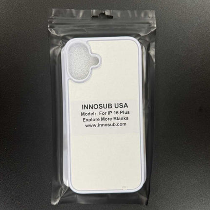 Sublimation Phone Rubber Cases for iPhone 17|16|15|14|13|12|11|Air|Plus|Pro|ProMax - Aluminum Insert