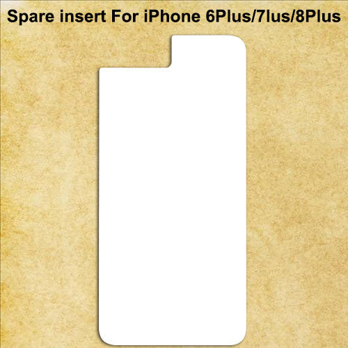 White Spare Aluminum Inserts for Sublimation Cases Compatible with iPhone - All Models
