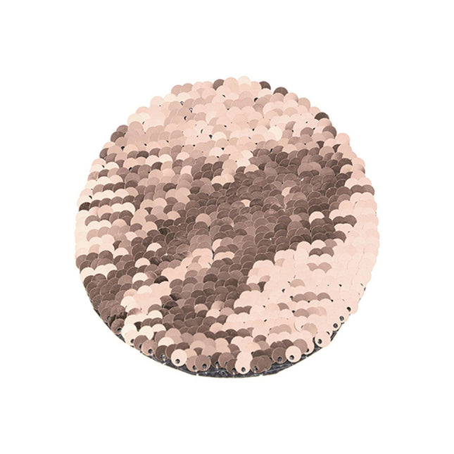 Craft Express 2 Pack 7" Round Sequin Sublimation Patches