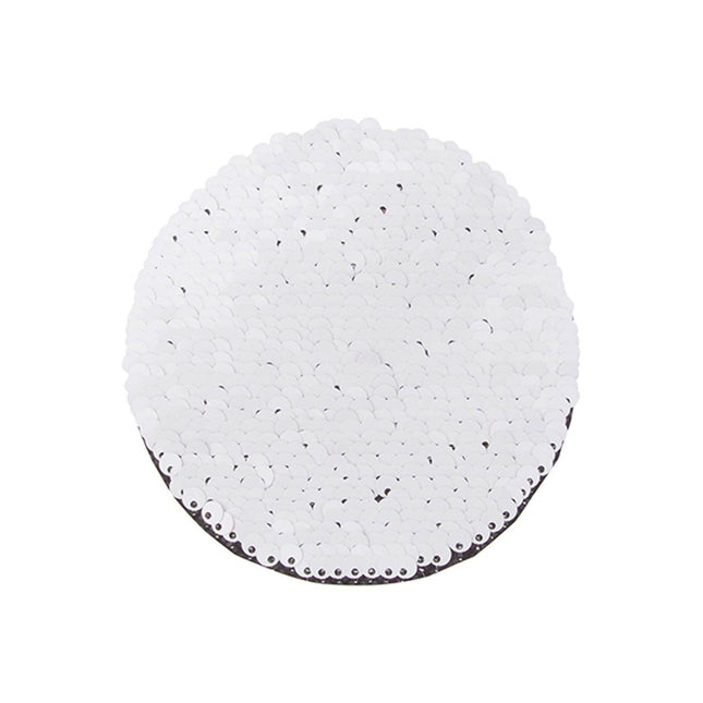 Craft Express 2 Pack 7" Round Sequin Sublimation Patches