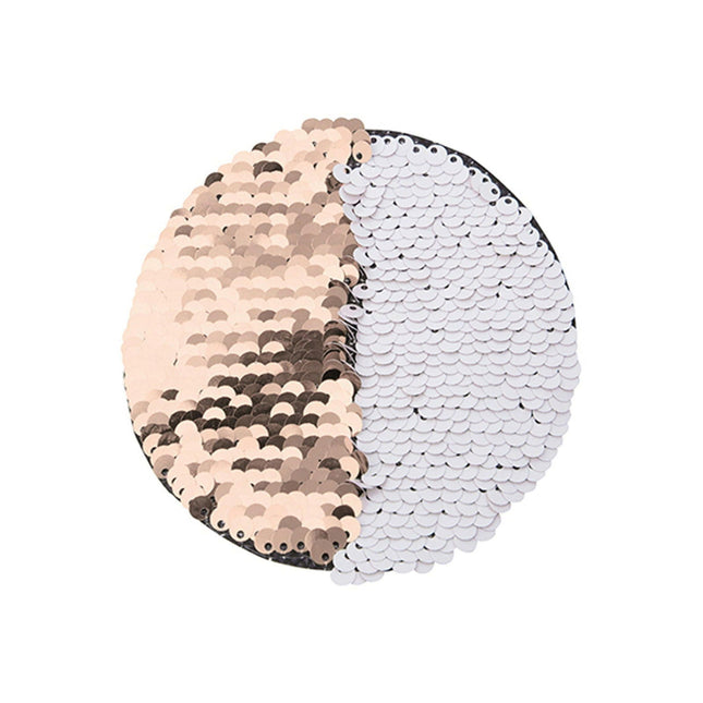 Craft Express 2 Pack 7" Round Sequin Sublimation Patches