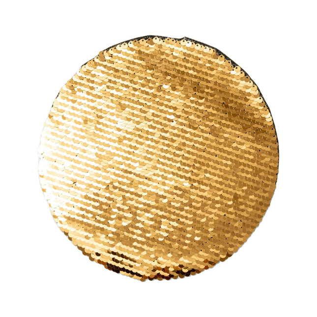 Craft Express 2 Pack 7" Round Sequin Sublimation Patches