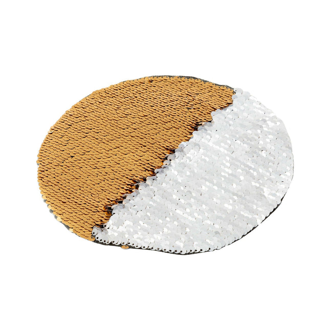 Craft Express 2 Pack 7" Round Sequin Sublimation Patches