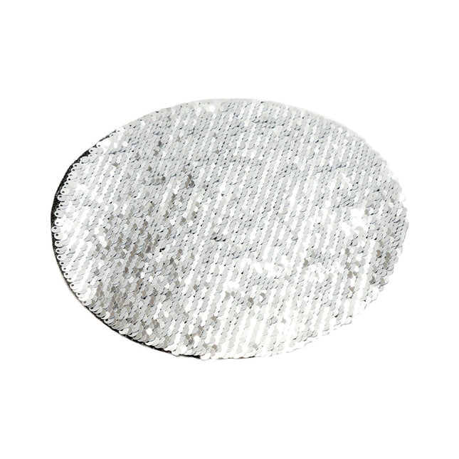 Craft Express 2 Pack 7" Round Sequin Sublimation Patches