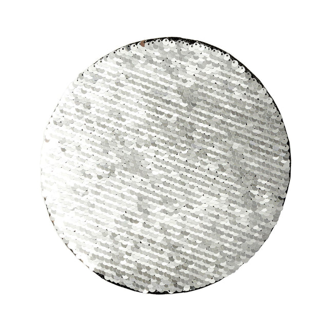 Craft Express 2 Pack 7" Round Sequin Sublimation Patches