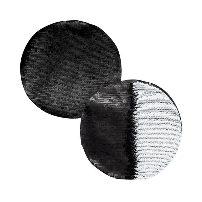 Craft Express 2 Pack 7" Round Sequin Sublimation Patches