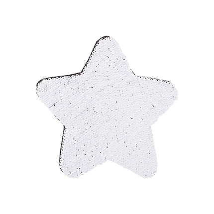 Craft Express 2 Pack 7" Star Sequin Sublimation Patches