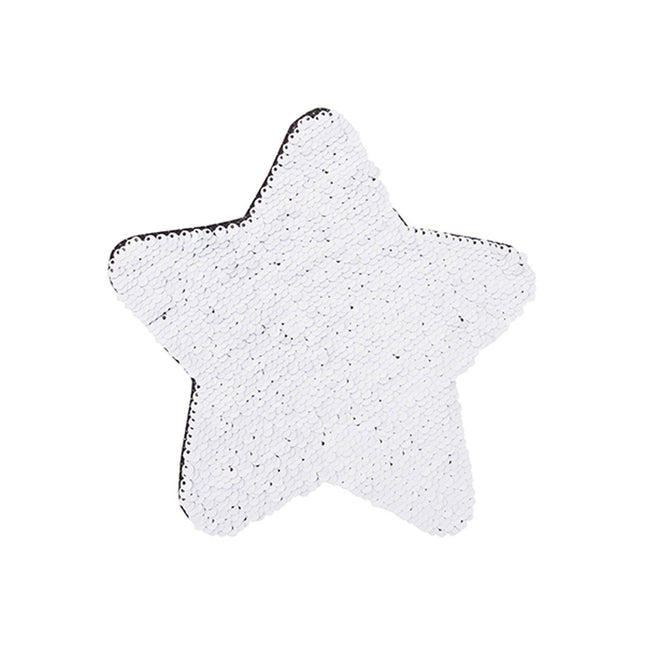 Craft Express 2 Pack 7" Star Sequin Sublimation Patches