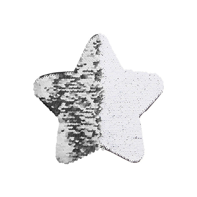 Craft Express 2 Pack 7" Star Sequin Sublimation Patches
