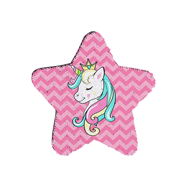 Craft Express 2 Pack 7" Star Sequin Sublimation Patches