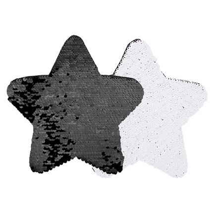 Craft Express 2 Pack 7" Star Sequin Sublimation Patches