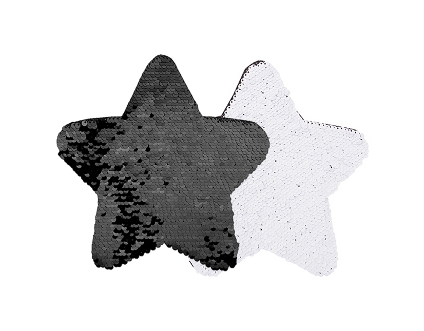Craft Express 2 Pack 7" Star Sequin Sublimation Patches