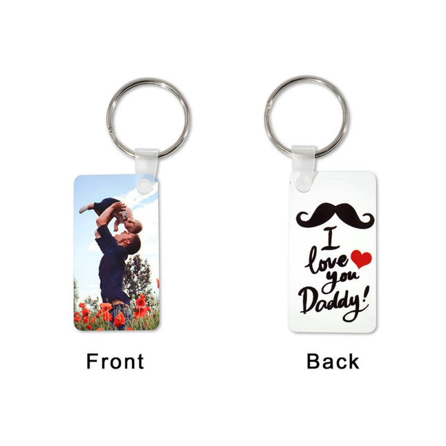 Sublimation Aluminum  Keychain Blank - 2 Sided | Square | Circle | Rectangle