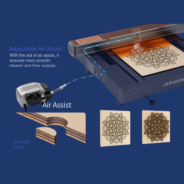 Craft Express ARC B1 Laser Engraving Machine – High Precision Smart Diode Laser Cutter