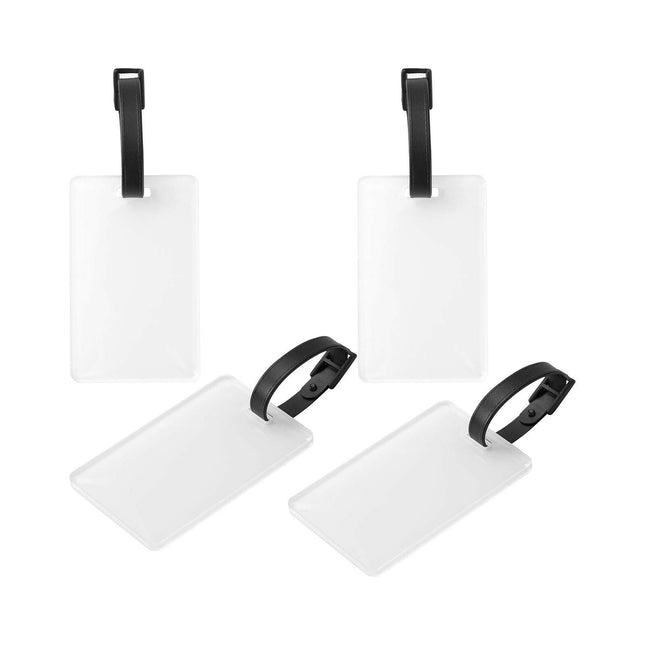 Craft Express 4 Pack Acrylic Sublimation Luggage Tags – Double-Sided Printable Tags