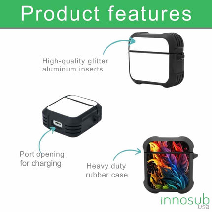 Sublimation Blanks AirPod Case 4|3|2|1| Plastic Case & Rubber Case