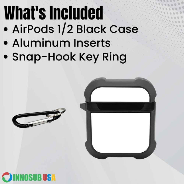 Sublimation Blanks AirPod Case 4|3|2|1| Plastic Case & Rubber Case
