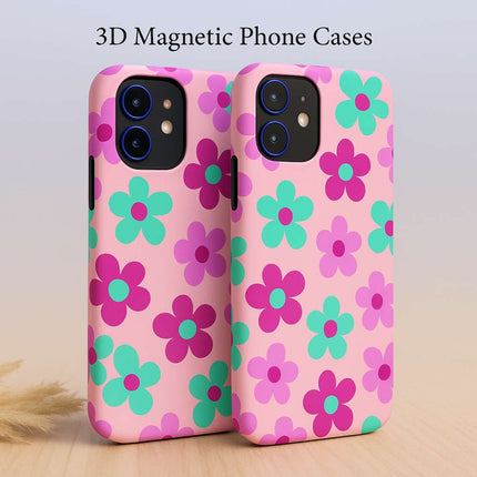 Sublimation Blanks 3D Magnetic Phone Cases for iPhone 12|13|14|15|16: 2-in-1 Tough Case