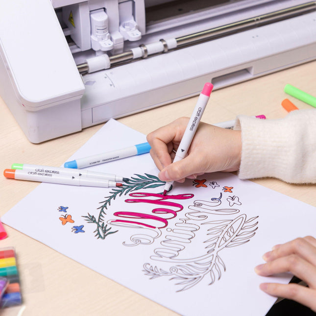 Craft Express 18-Pack Joy Sublimation Markers – Assorted Dual-Tip Colors