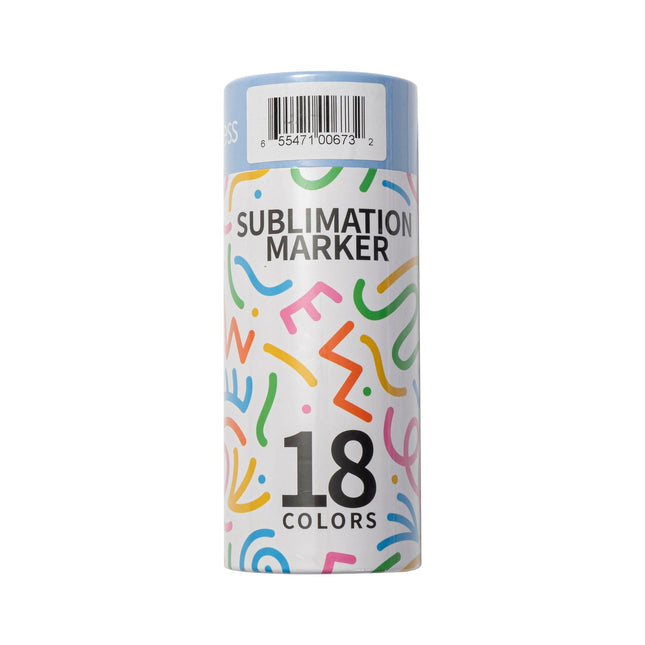 Craft Express 18-Pack Joy Sublimation Markers – Assorted Dual-Tip Colors