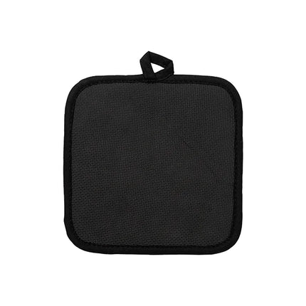 Craft Express 2 Pack Black Pot Holders with Pocket – Sublimation-Ready Kitchen Blanks