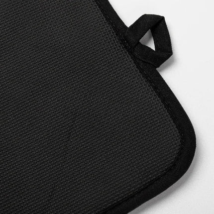 Craft Express 2 Pack Black Pot Holders with Pocket – Sublimation-Ready Kitchen Blanks