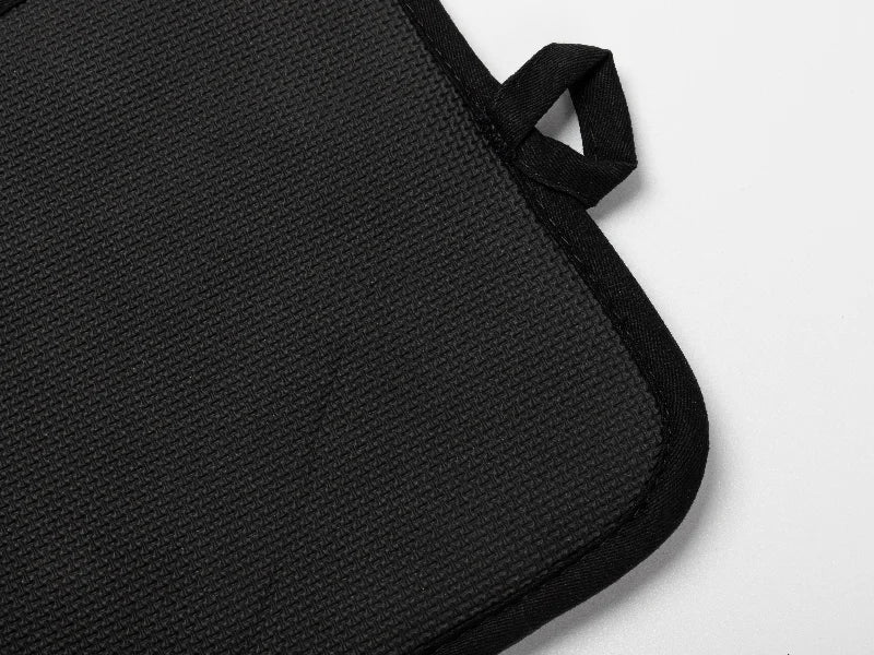 Craft Express 2 Pack Black Pot Holders with Pocket – Sublimation-Ready Kitchen Blanks