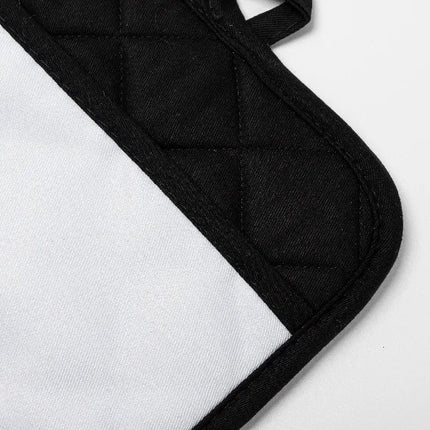 Craft Express 2 Pack Black Pot Holders with Pocket – Sublimation-Ready Kitchen Blanks