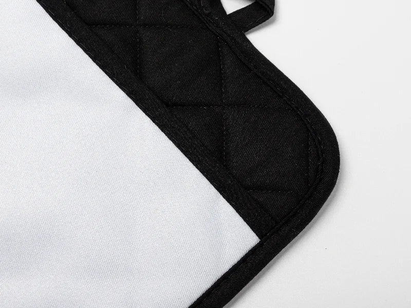 Craft Express 2 Pack Black Pot Holders with Pocket – Sublimation-Ready Kitchen Blanks