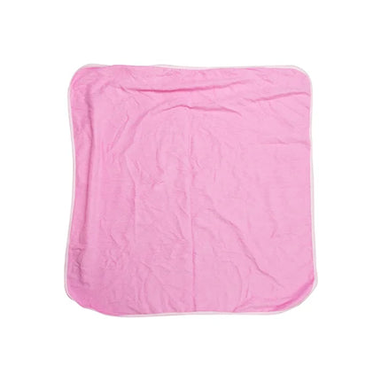 Craft Express 2 Pack Pink Sublimation Hooded Towels – Custom-Ready Baby Towels