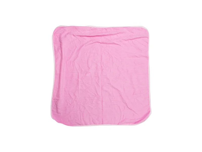 Craft Express 2 Pack Pink Sublimation Hooded Towels – Custom-Ready Baby Towels