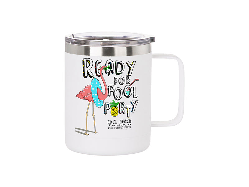 Craft Express 4 Pack 12oz Powder Coated Stainless Steel Mugs – Laser-Ready Blanks
