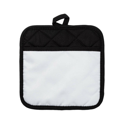 Craft Express 2 Pack Black Pot Holders with Pocket – Sublimation-Ready Kitchen Blanks