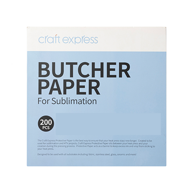 Craft Express Protective Butcher Paper – 200 Pack for Sublimation Heat Pressing
