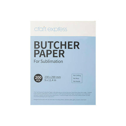 Craft Express Protective Butcher Paper – 200 Pack for Sublimation Heat Pressing