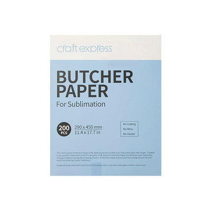 Craft Express Protective Butcher Paper – 200 Pack for Sublimation Heat Pressing