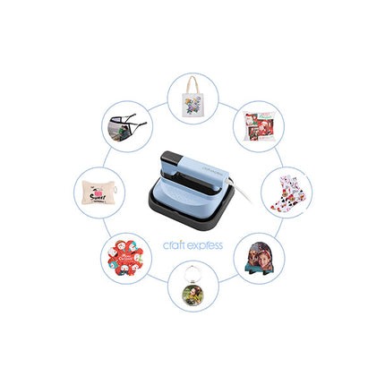 Craft Express Large Handheld Heat Press for HTV & Sublimation