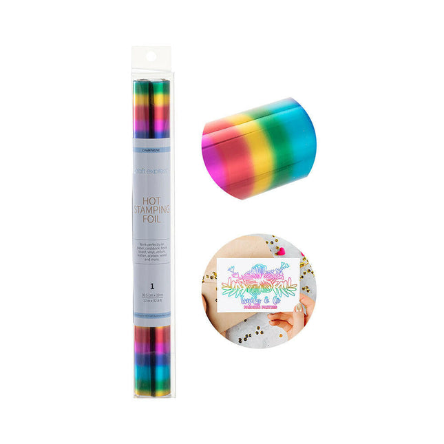 Craft Express 12" x 396" Hot Stamping Foil Roll – Metallic Finish