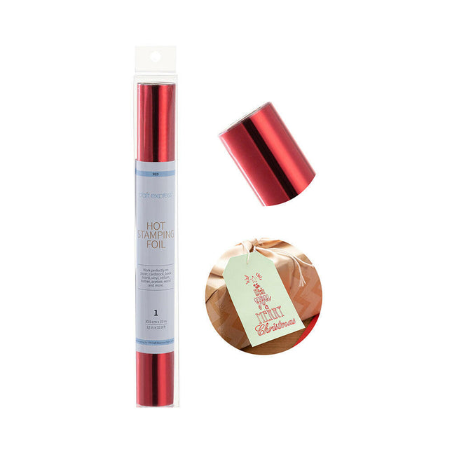 Craft Express 12" x 396" Hot Stamping Foil Roll – Metallic Finish