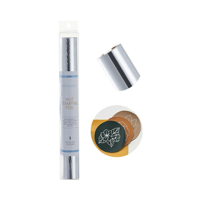 Craft Express 12" x 396" Hot Stamping Foil Roll – Metallic Finish