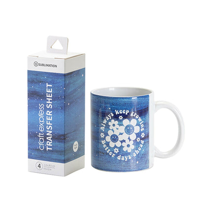 Craft Express 4 Pack 4.5x12 Sublimation Transfer Sheets