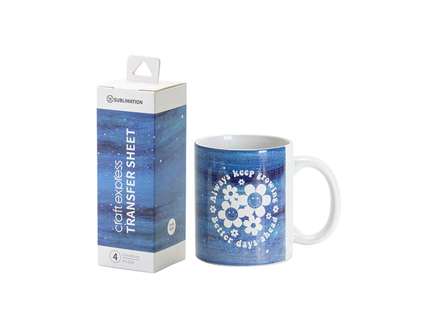 Craft Express 4 Pack 4.5x12 Sublimation Transfer Sheets