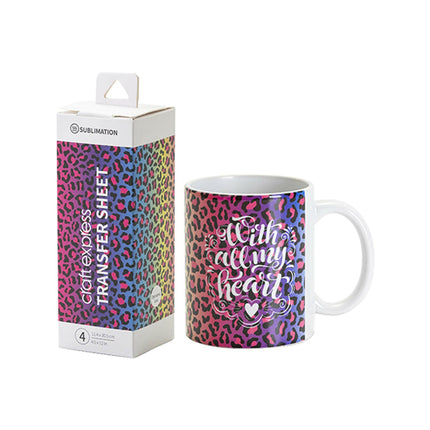 Craft Express 4 Pack 4.5x12 Sublimation Transfer Sheets