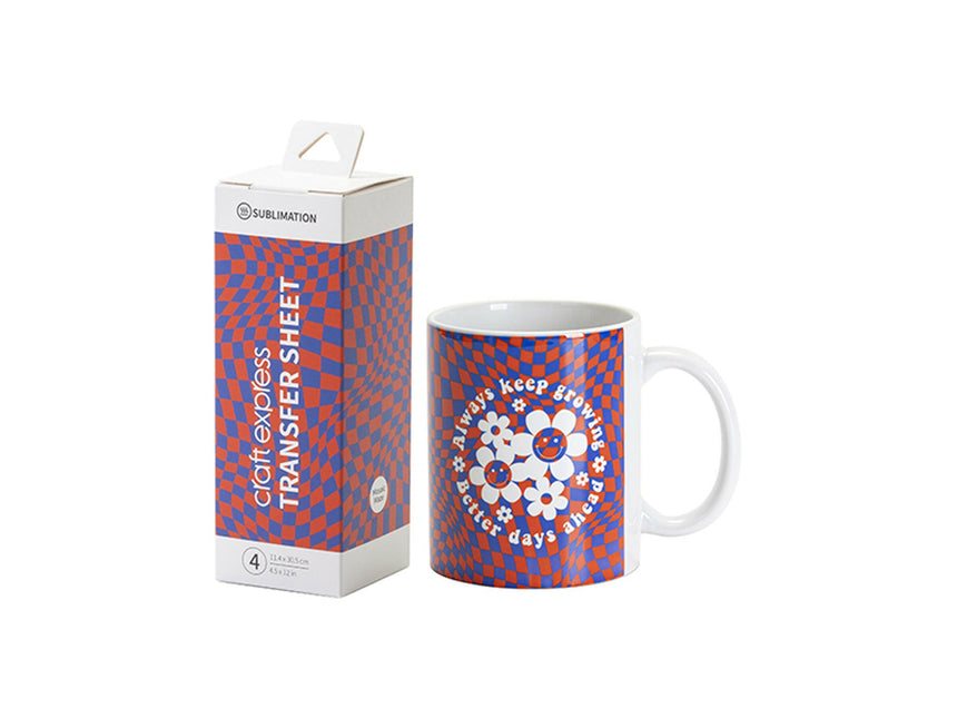 Craft Express 4 Pack 4.5x12 Sublimation Transfer Sheets