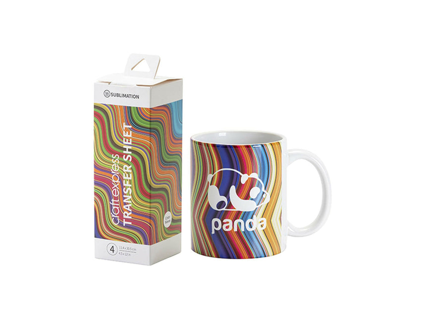 Craft Express 4 Pack 4.5x12 Sublimation Transfer Sheets