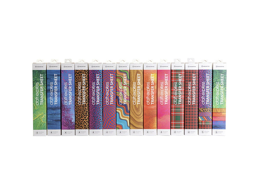 Craft Express 4 Pack 12x12 Pre-Printed Sublimation Sheets