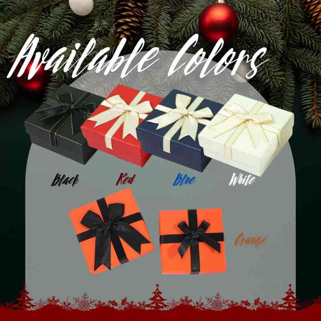 Colorful Gift Box-9x9cm - Red | White | Black | Orange | Green [K8]
