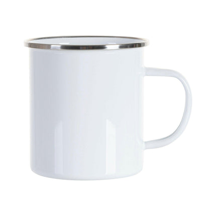 Craft Express White 17oz Camping Mug – Sublimation-Ready Enamel Mug