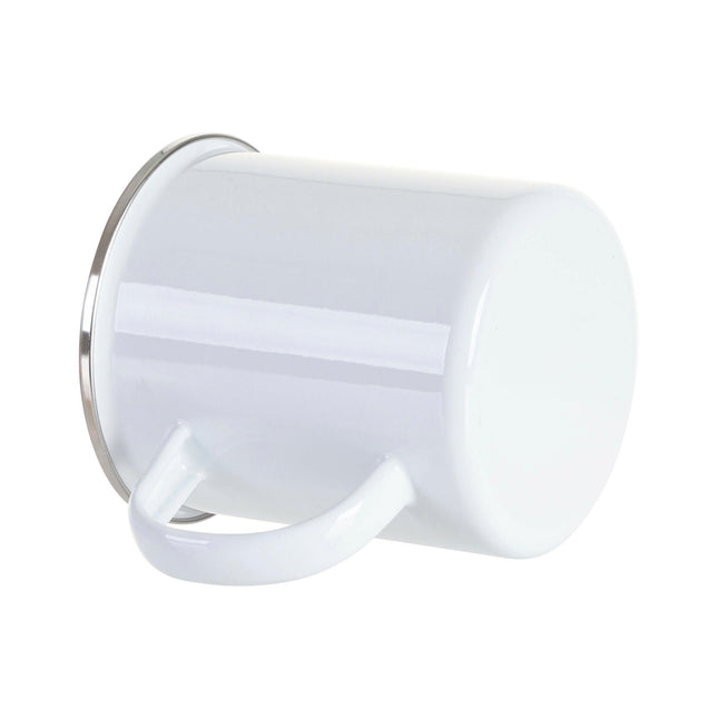 Craft Express White 17oz Camping Mug – Sublimation-Ready Enamel Mug